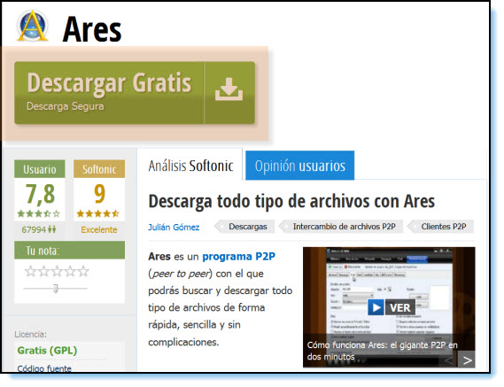 Descargar Ares Espanol Gratis Full Version